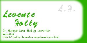 levente holly business card